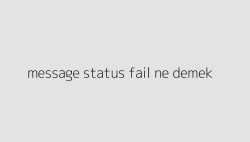 message status fail ne demek 6501accf9d4c9